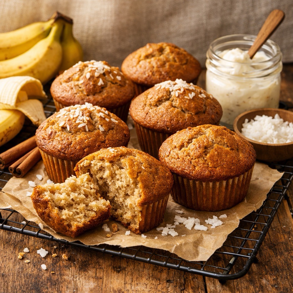 Banana Spice Muffins - vegan AIP recipe