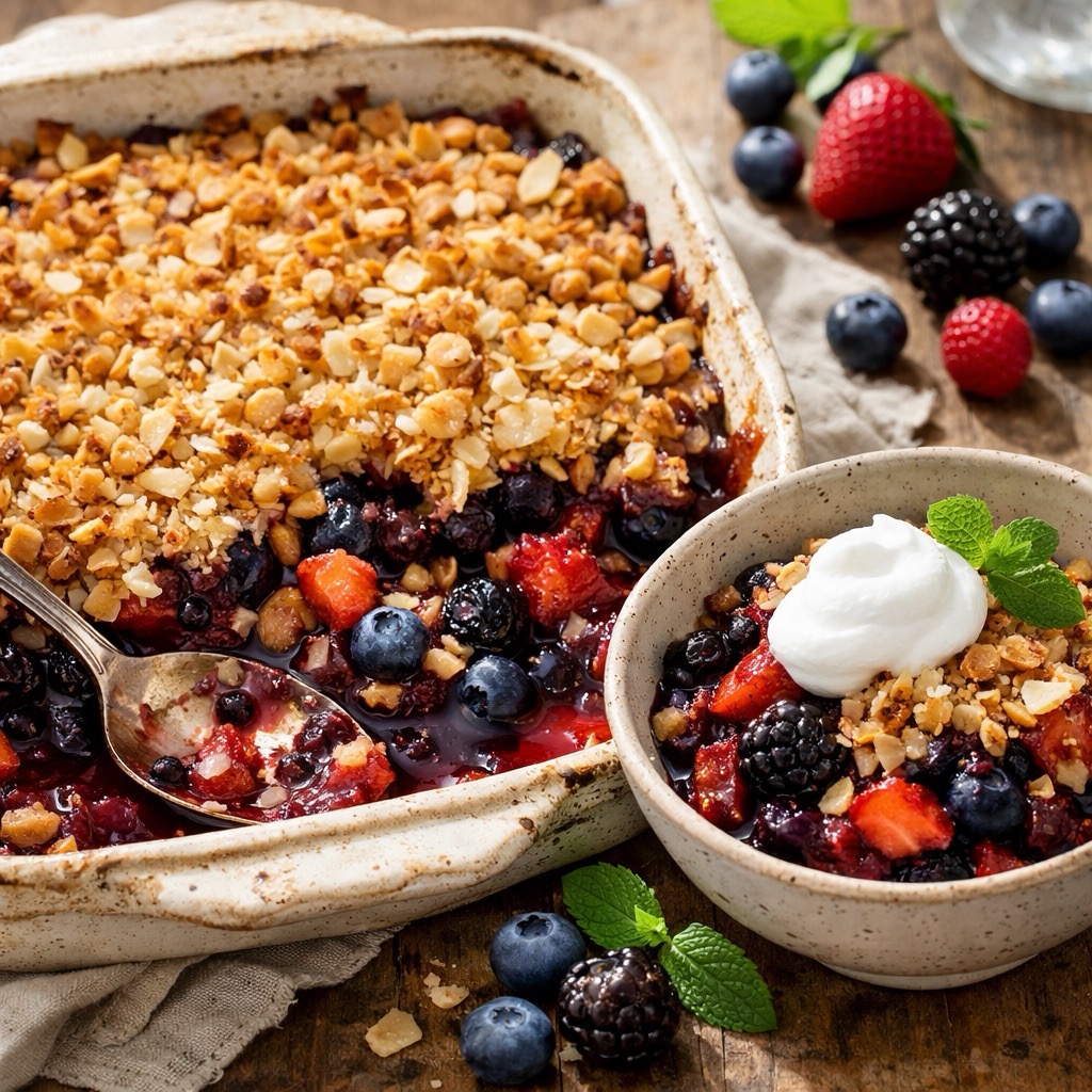 Berry Coconut Crisp - vegan AIP recipe