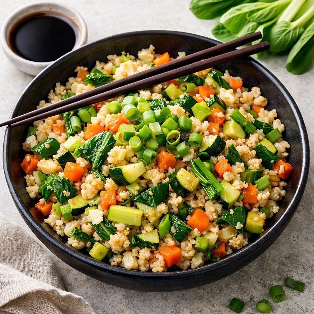 Simple Cauliflower Rice Stir-Fry - vegan AIP recipe