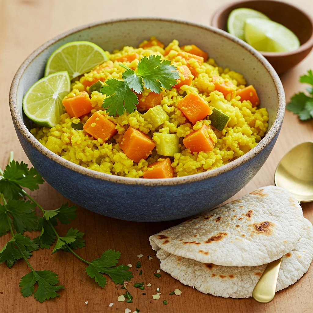 Indian Turmeric Kitchari Bowl